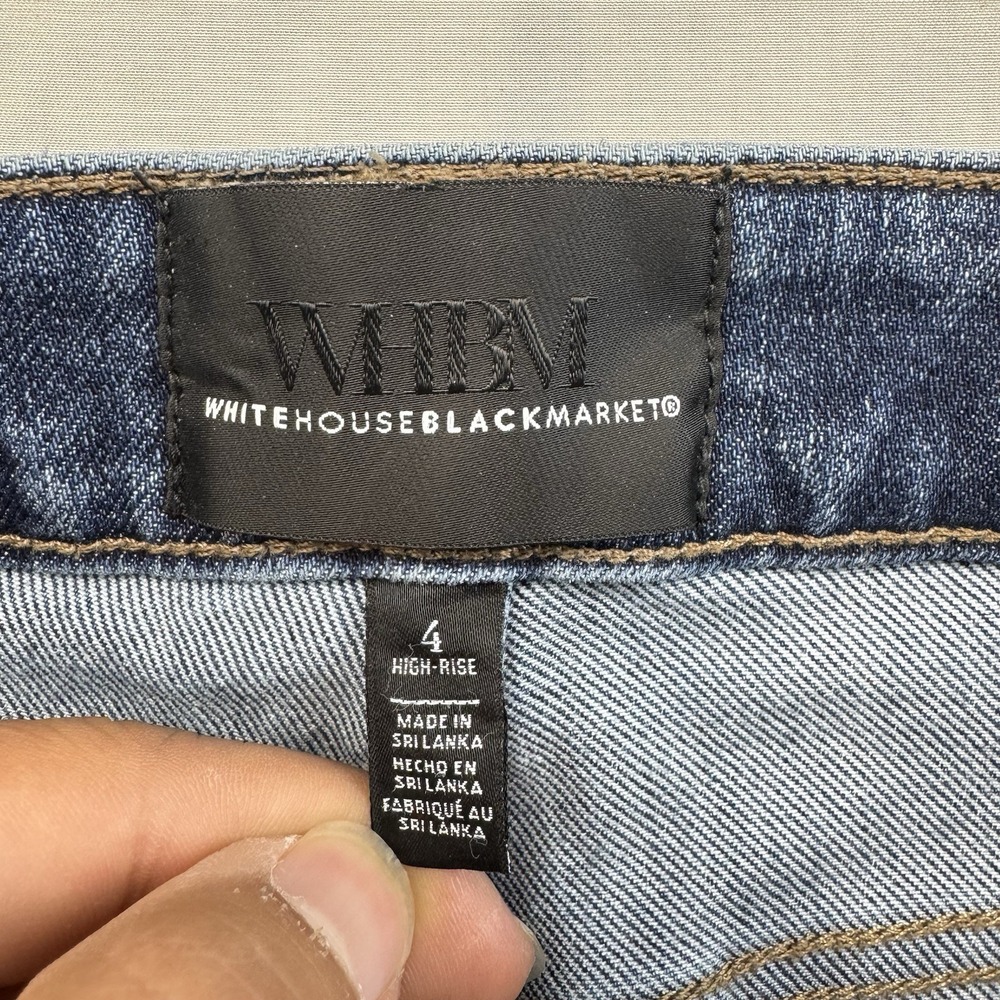 White House Black Market High Rise Straight Sculpt Jeans Size 4 - Picture 2 of 7
